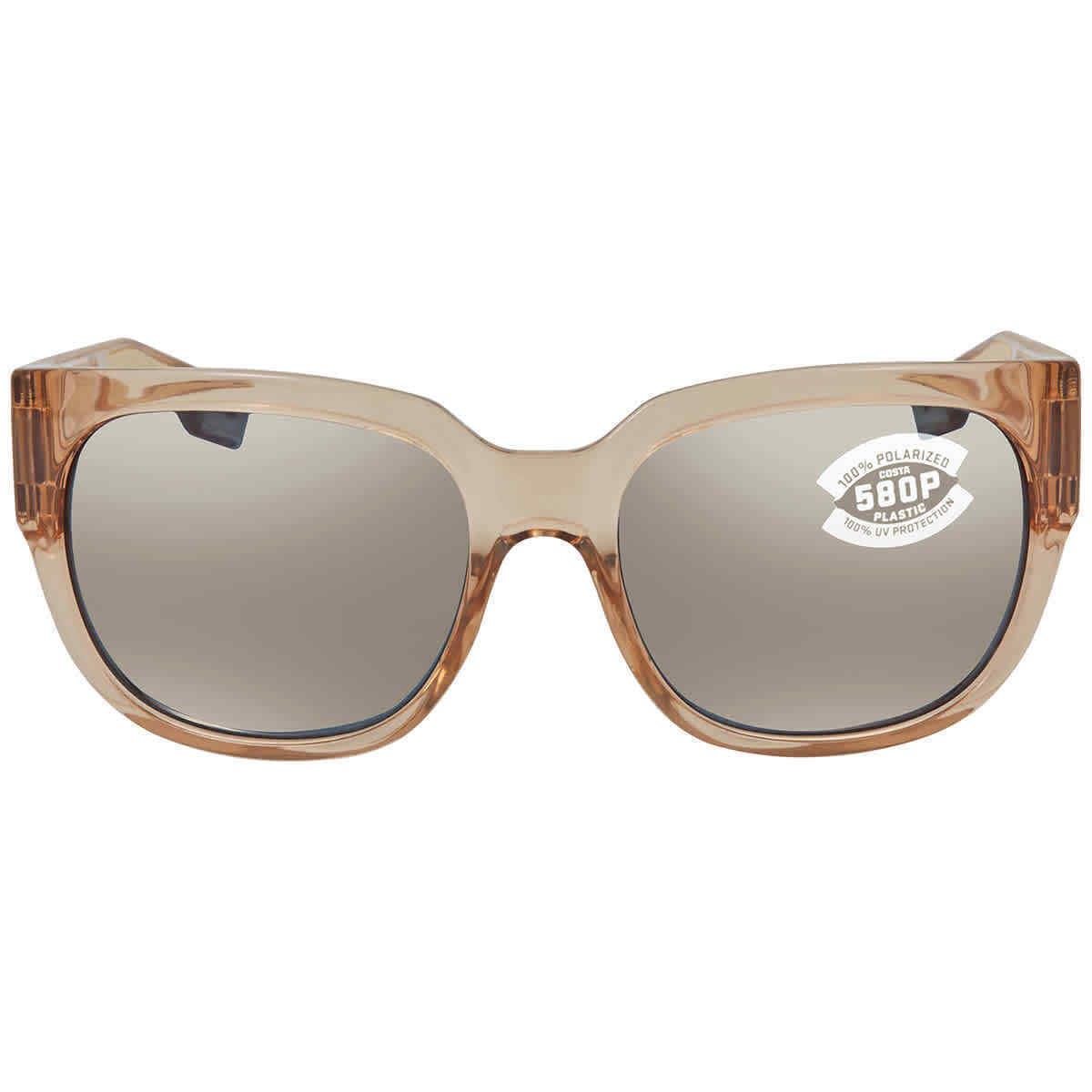 Costa Del Mar Waterwoman Copper Silver Mirror Polarized Polycarbonate Ladies