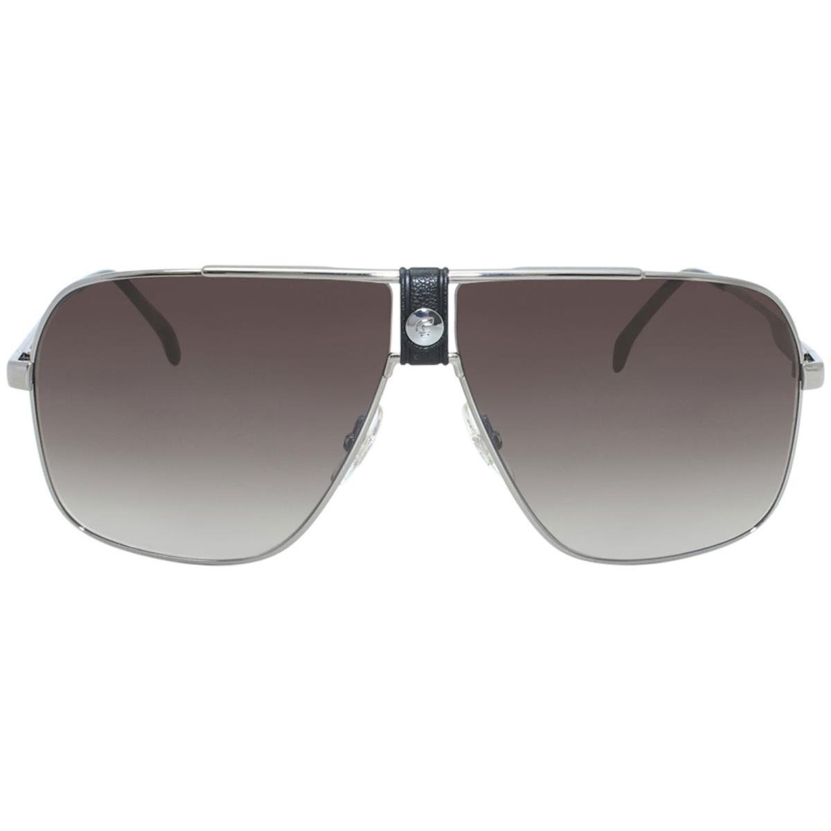 Carrera 1018/S 6LBHA Sunglasses Men`s Ruthenium-havana/brown Gradient Lens 63mm - Frame: Silver, Lens: Brown