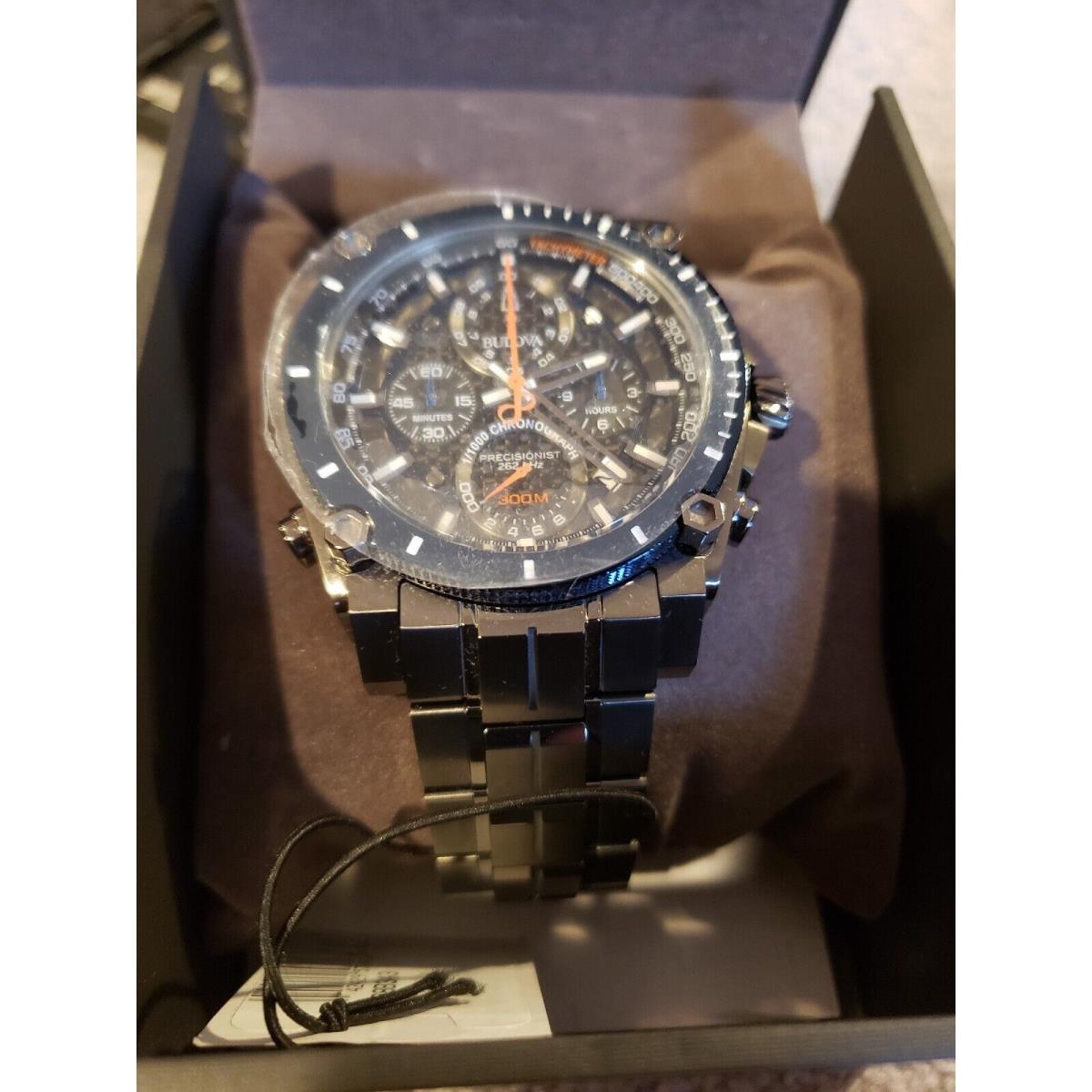 Bulova Grey Mens Chronograph Watch Precisionist 98B343