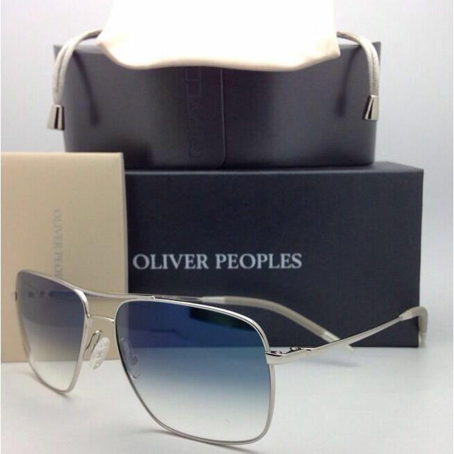 Oliver Peoples Photochromic Sunglasses Clifton OV1150-S Silver Blue 5036/3F