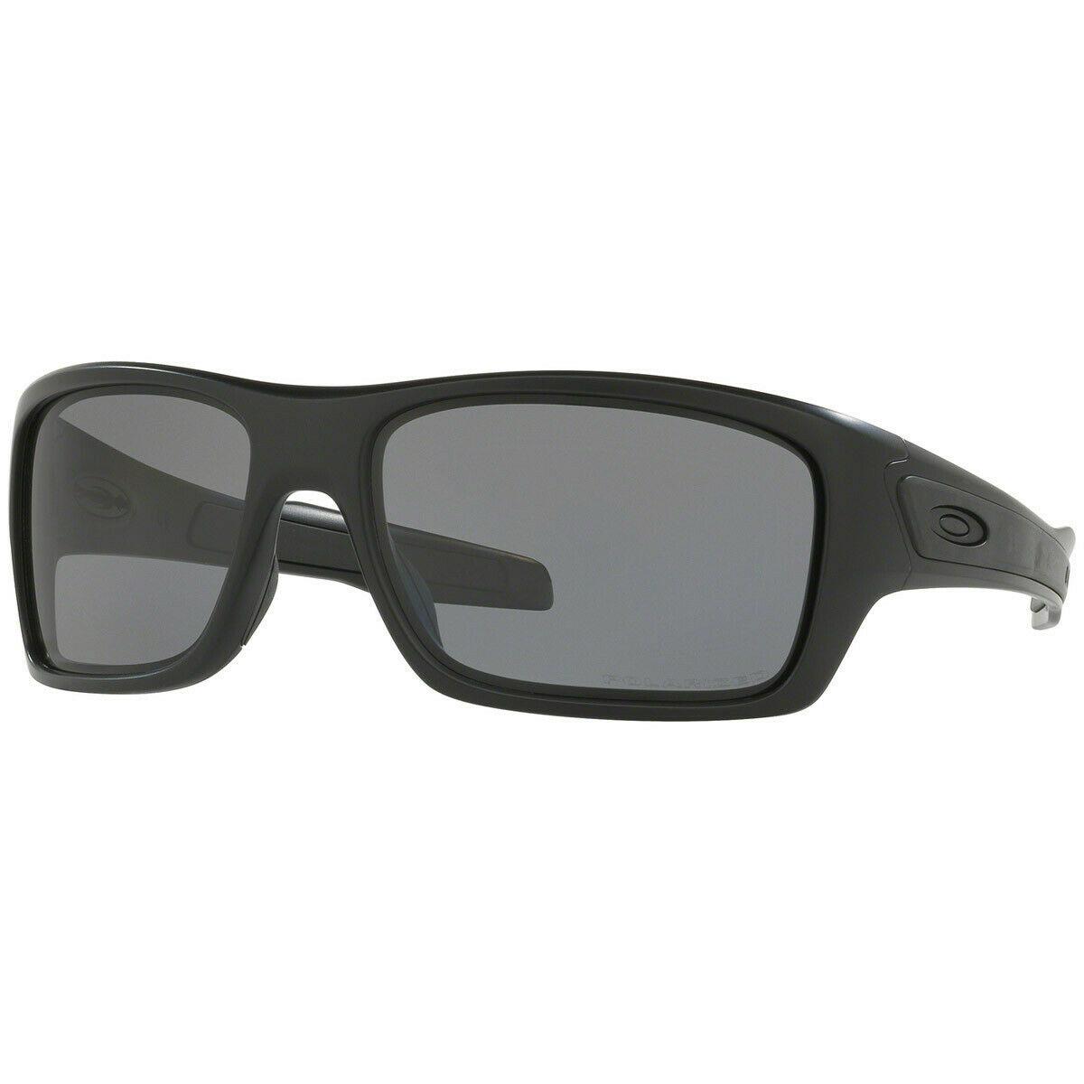 Oakley Turbine Sunglasses Matte Black/ Grey Polarized Lens OO9263-07