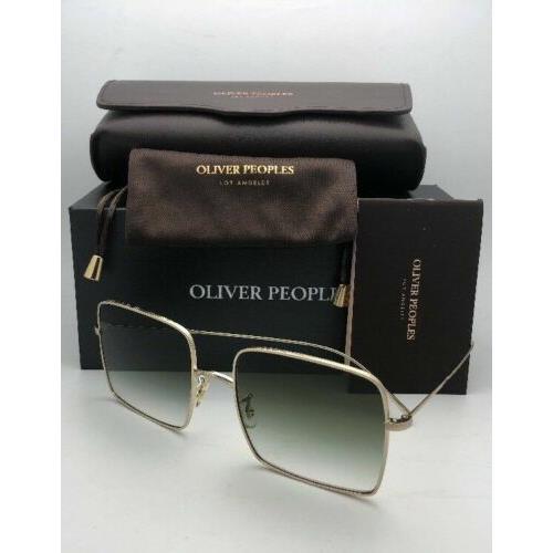 Oliver Peoples Sunglasses Rassine OV 1236-S 50358E Gold Frame w/ Olive Fade
