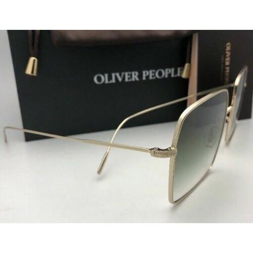 Oliver Peoples sunglasses RASSINE - Soft Gold Frame, Olive Gradient Fade Lens