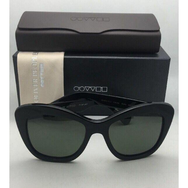 Oliver Peoples Polarized Sunglasses Emmy OV 5272-S-U 1005/9A Black Cat Eye w/G15