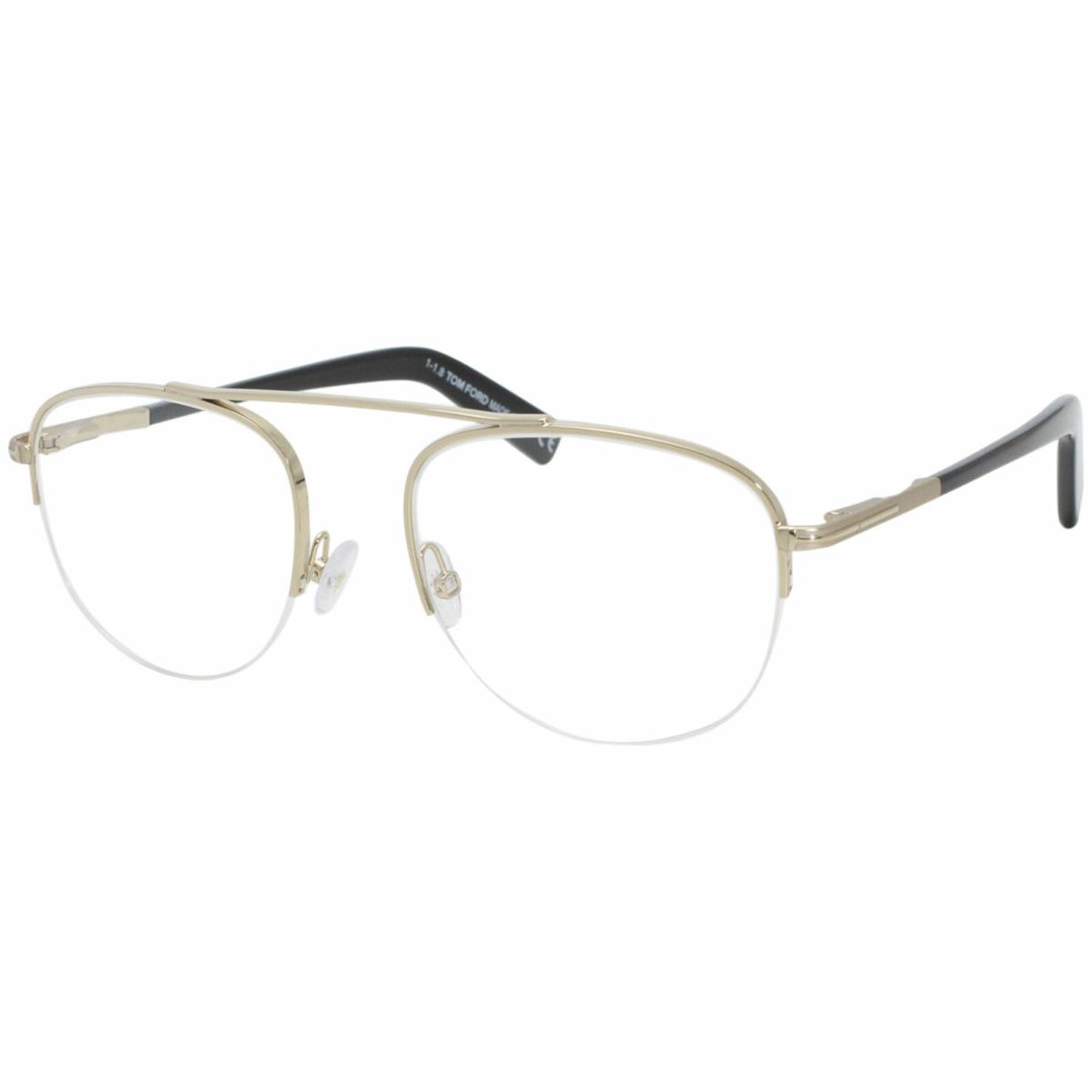 Tom Ford TF5450 028 Eyeglasses Women`s Gold/black Half Rim Optical Frame 51mm