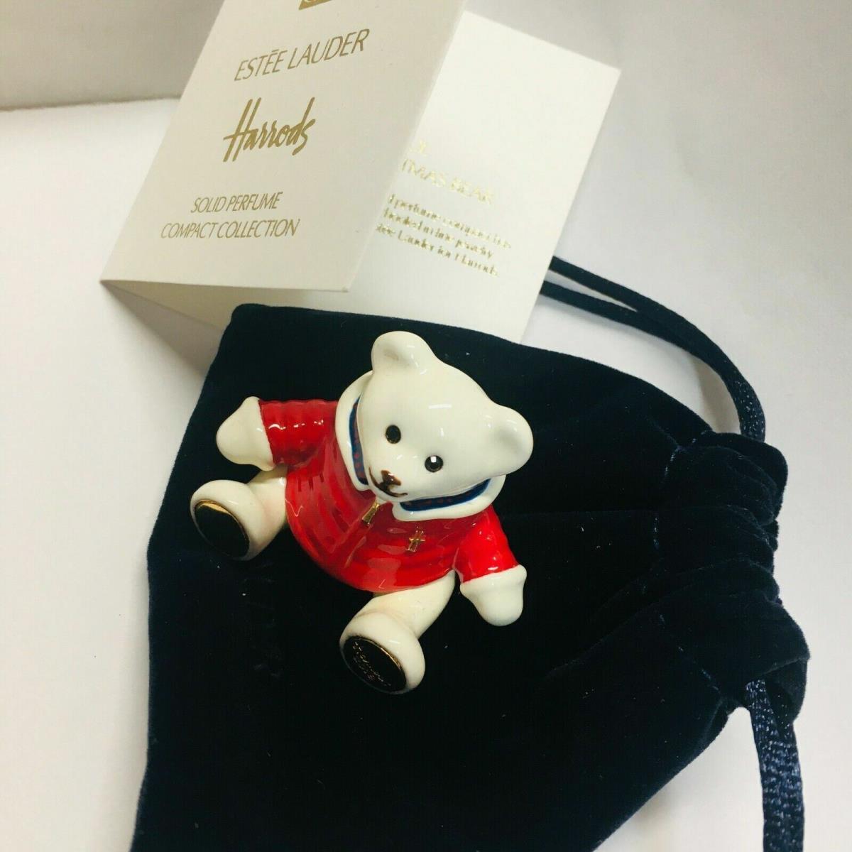 Estee Lauder Harrods Christmas Bear Solid Perfume Compact 2018 Ltd ED