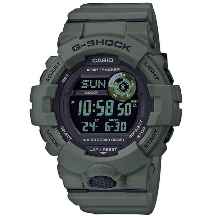 Men`s Casio G-shock Green Power Trainer The Military Inspire Watch GBD-800UC-3CR