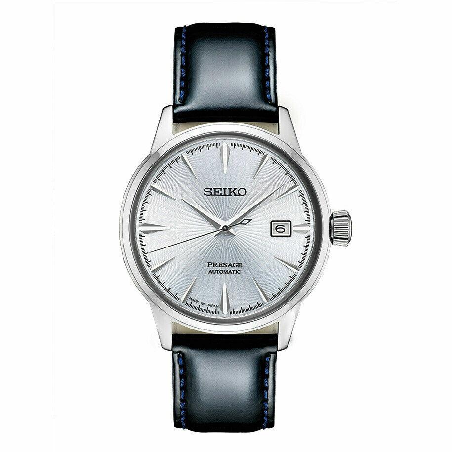 Seiko Men`s Automatic Presage Black Leather SRPB43J1