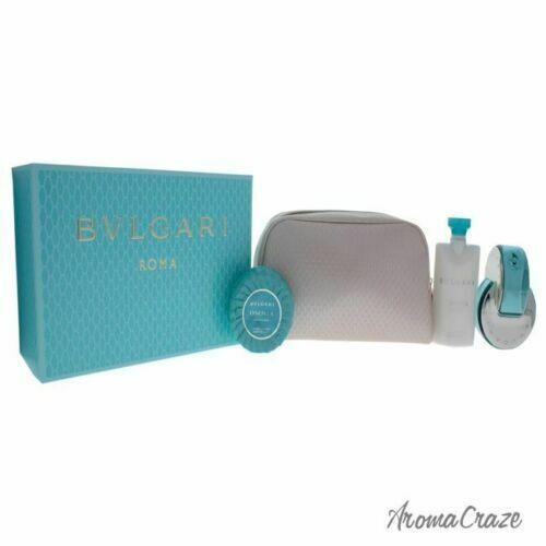 Bvlgari Omnia Paraiba Edt 2.2 OZ Perfume + Soap+ Lotion +case Gift Set