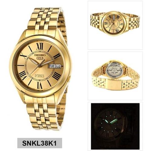 Seiko watch  - Gold Dial, Gold Band 0