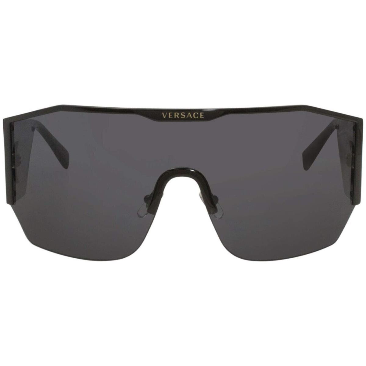 Versace Man Sunglasses Black Lenses Metal Frame 41mm