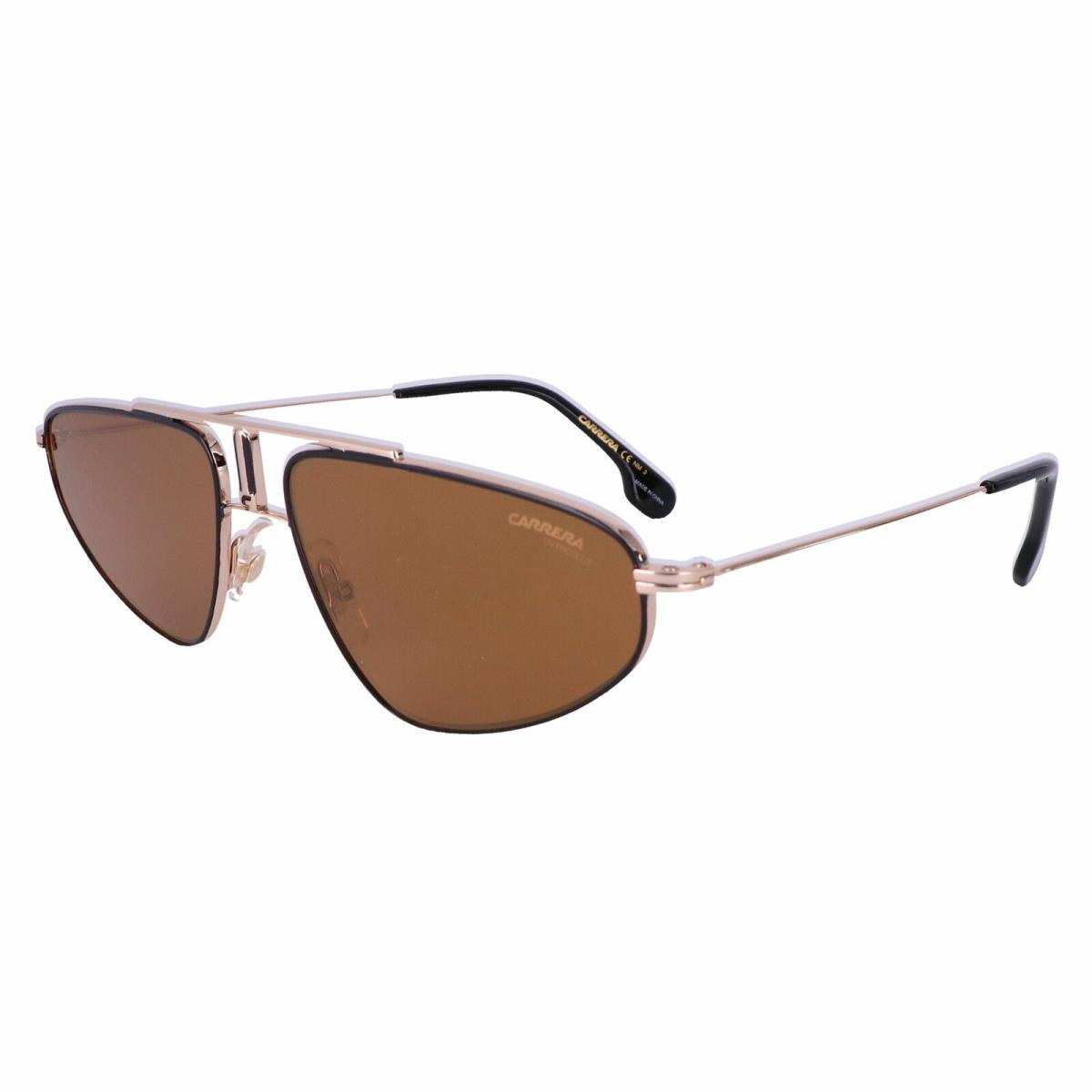 Carrera 1021/S J5G 58-16-145 Brown Gold Metal Vintage Look Sunglasses