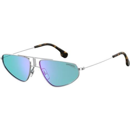 Carrera 1021/S 010 2Y 58-16-145 Palladium Silver Blue Vintage Look Sunglasses