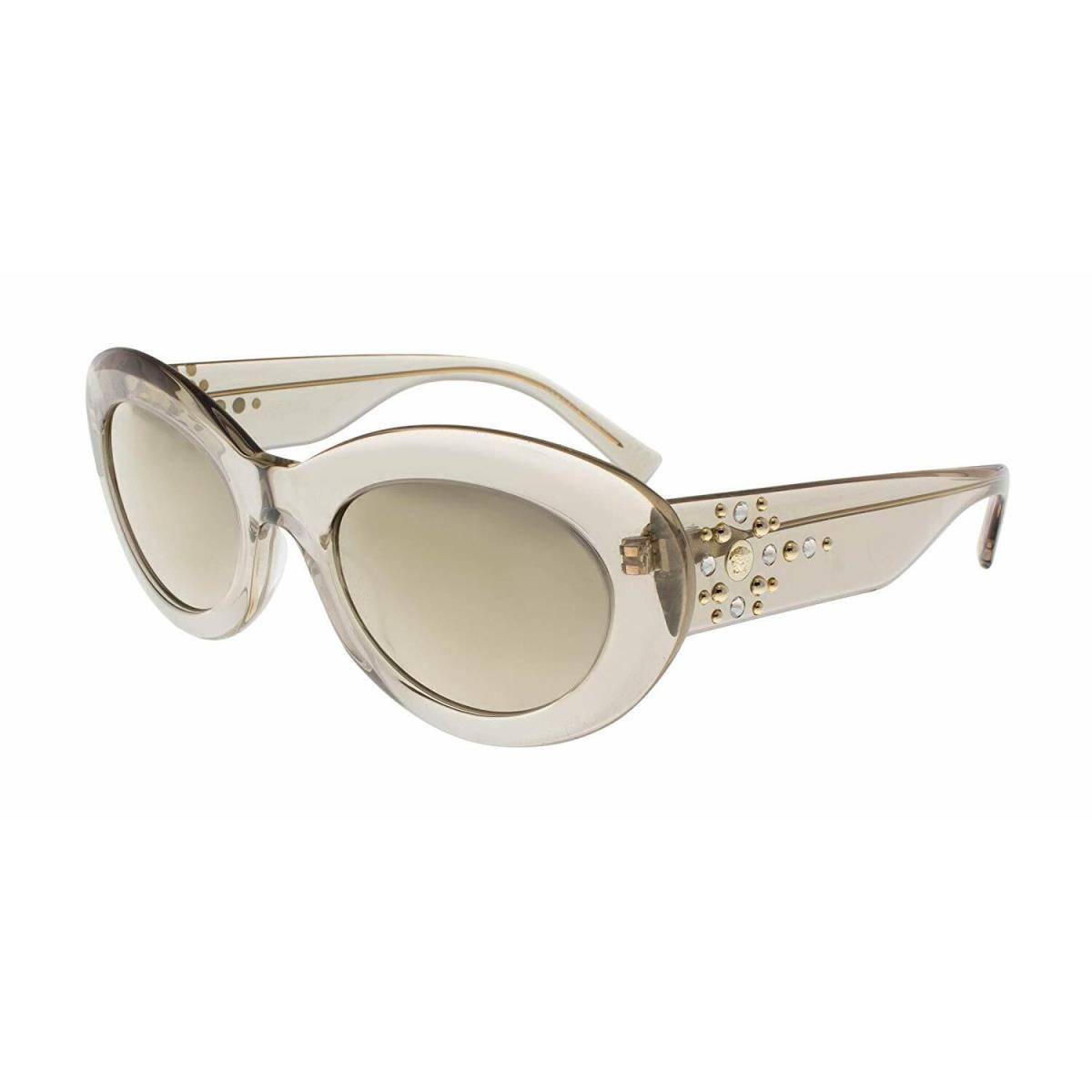 Versace VE4355B 5288/5A Sunglasses Transparent Beige / Light Brown Mirror Gold