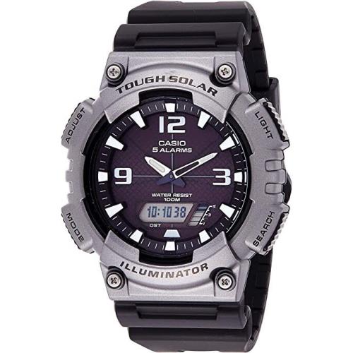 Casio Classic Men`s AQS810W-1A4 Dark Gray Solar Powered Watch