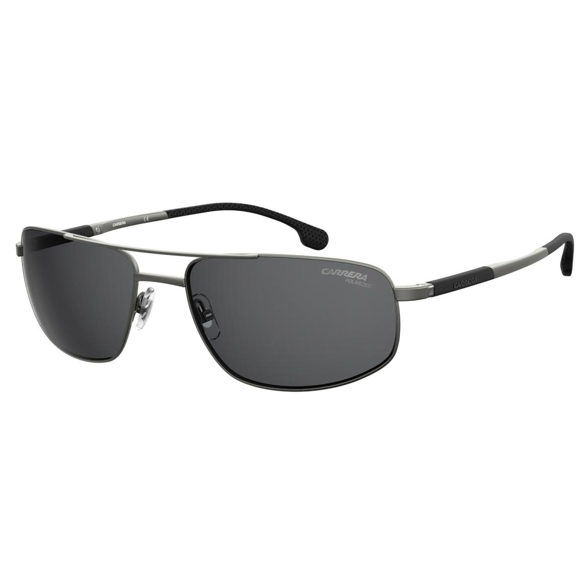 Carrera 8036/S 0R80/M9 Matte Dark Ruthenium/gray Polarized Sunglasses