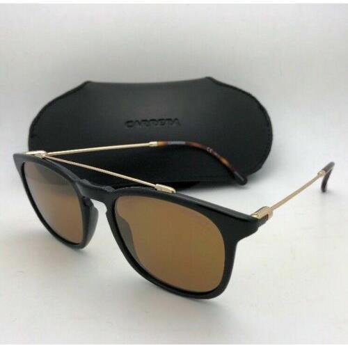 Carrera sunglasses  - Gold / Tortoise / Black Frame, Bronze Brown w/ Mirror Lens