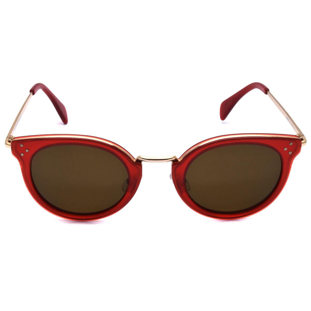 Celine Sunglasses Polarized Red Golden CL40011U-66E 48/26/140