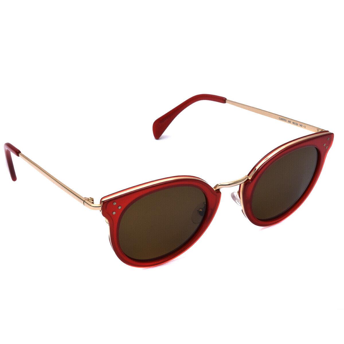 Celine Sunglasses Polarized Red Golden CL40011U 66E 48 26 140