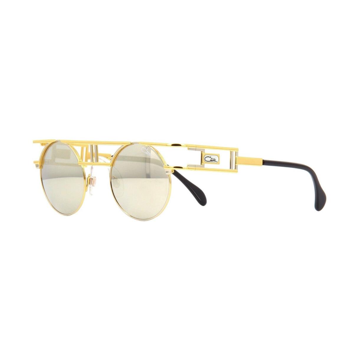 Cazal Legends 958 Gold and Silver/grey Gold Mirrored 096 Sunglasses - Frame: Gold And Silver, Lens: Grey Gold Mirrored