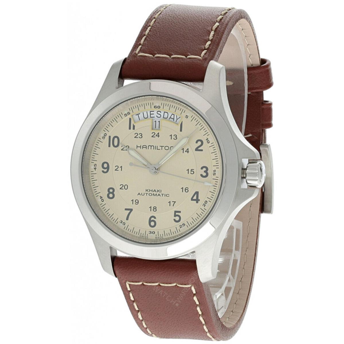 Hamilton Khaki Field King Beige Dial Automatic Men`s Watch H64455523