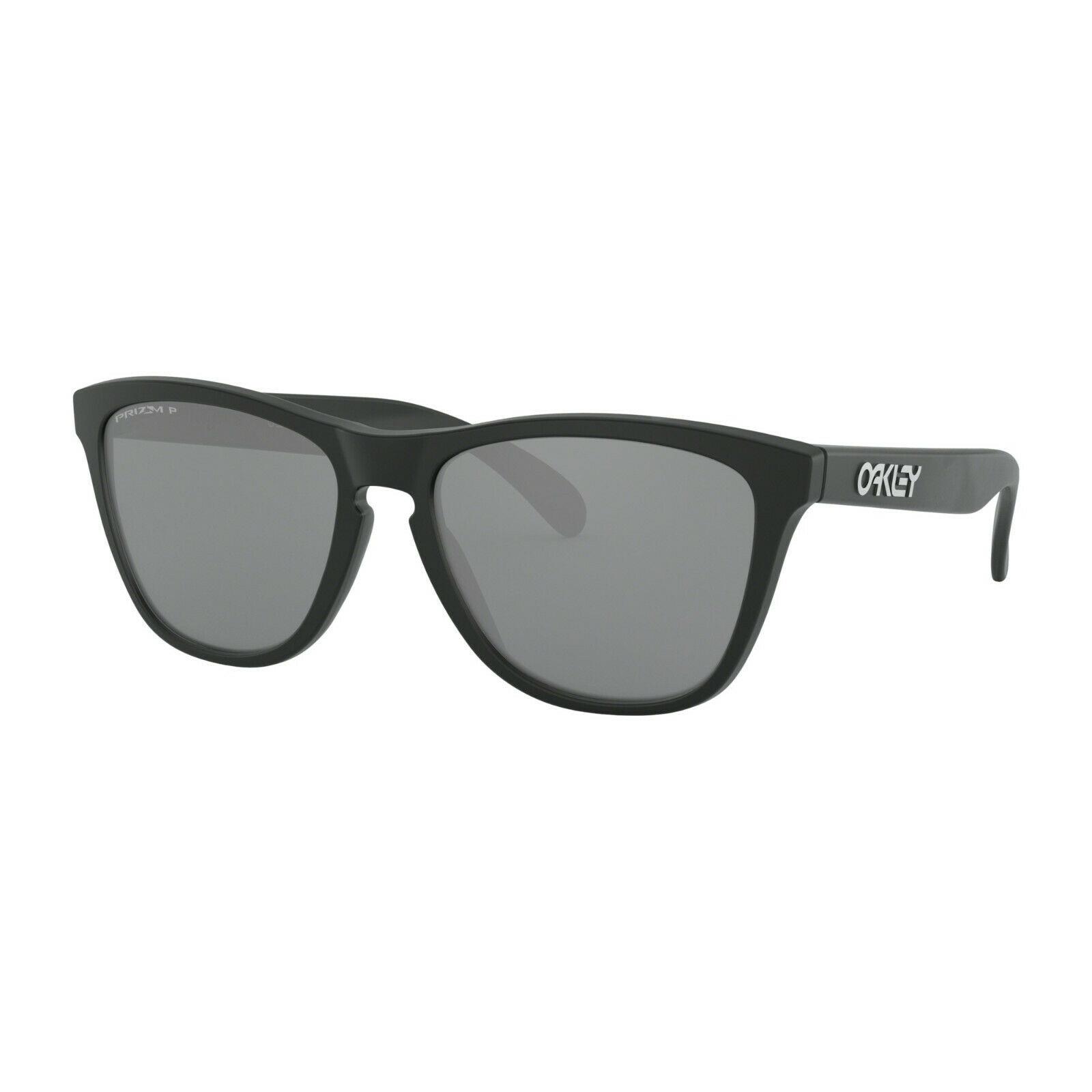 Oakley Frogskin Sunglasses - Polarized - Matte Black w/ Prizm Black Polarized