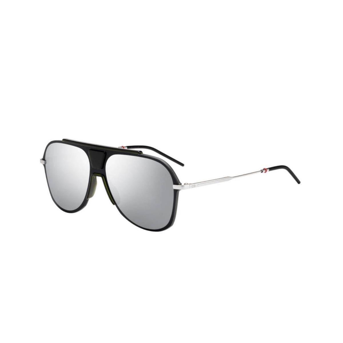 Christian Dior Homme 0224 S 03OL0T Black Aluminium Green Sunglasses Italy