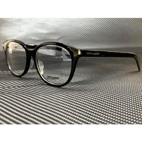 Saint Laurent SL 290/F Slim 001 Black Women`s Eyeglasses Frame 53-17