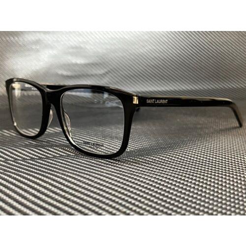 Saint Laurent SL 288/F Slim 001 Black Unisex Eyeglasses Frame 55-18