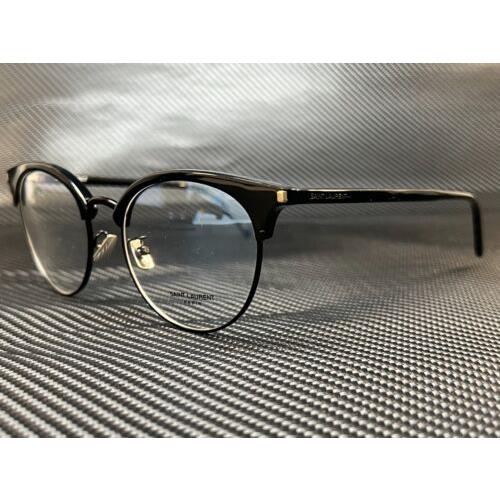 Saint Laurent SL 233/F 001 Black Unisex Eyeglasses Frame 52-18-B7