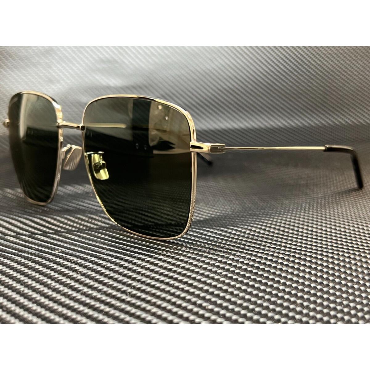 Saint Laurent SL312 003 Silver Green Lens Women`s Sunglasses 57mm B1