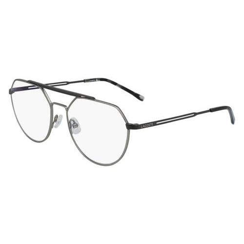 Lacoste L2256PC 035 Matte Light Ruthenium Eyeglasses 54mm with Case