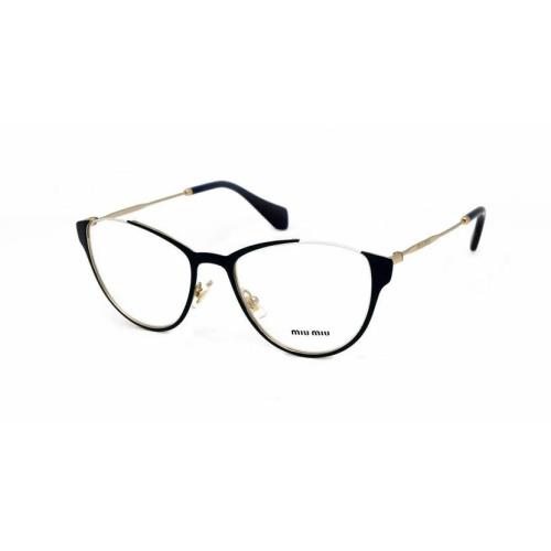 Miu Miu Eyeglasses VMU51O UE6-101 Black/gold Frames 53MM ST