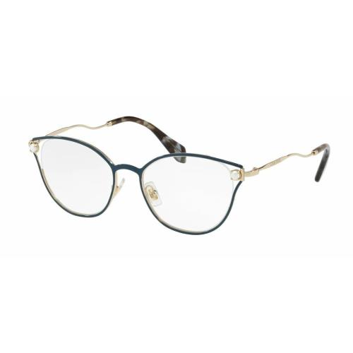 Miu Miu Eyeglasses VMU53Q WWK-1O1 Blue Frames 50MM ST