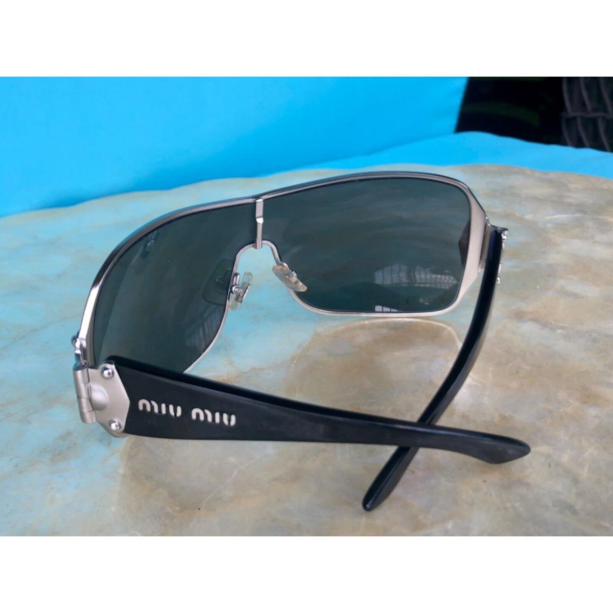 Miu Miu sunglasses  - SILVER with BLACK ARMS Frame 8