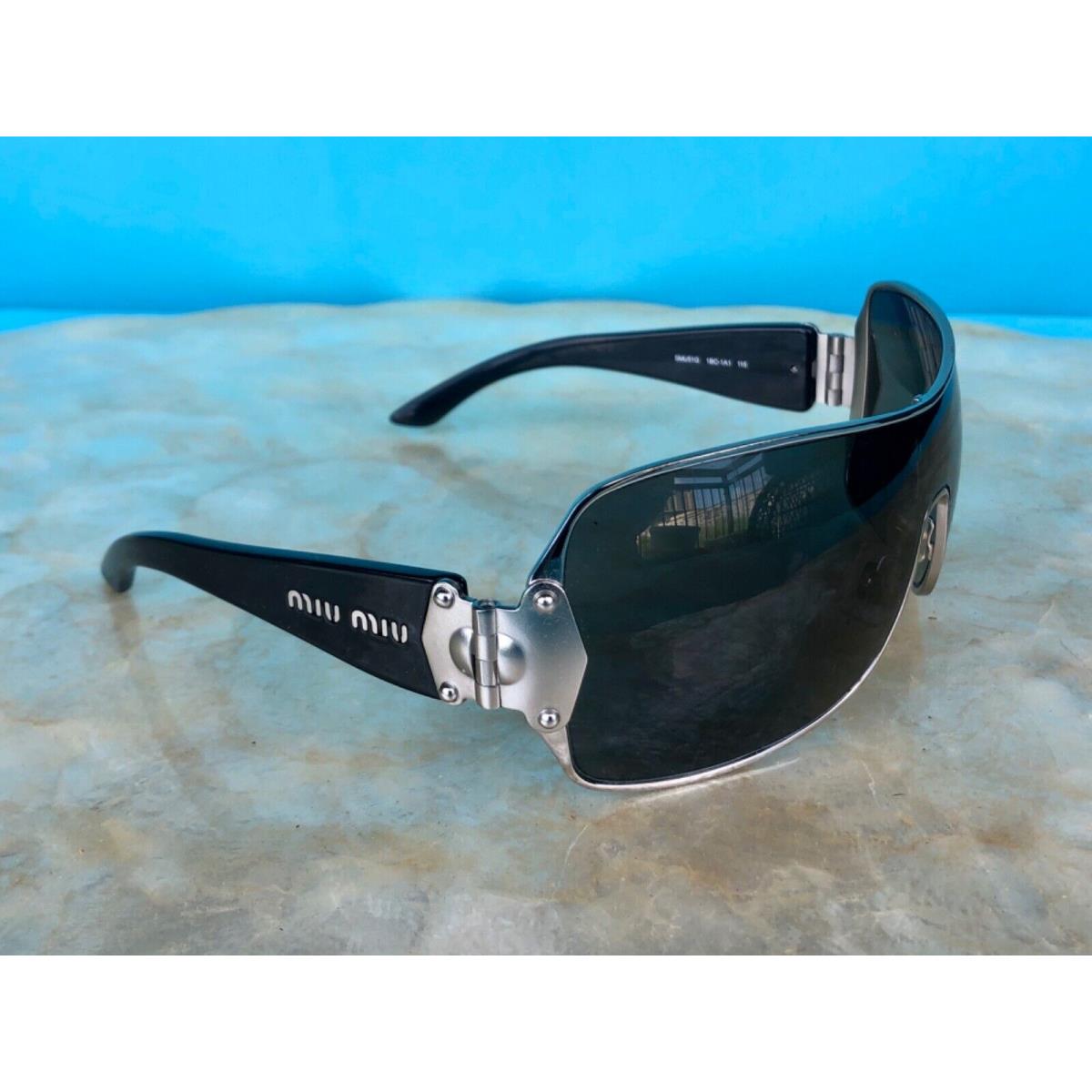 Miu Miu sunglasses  - SILVER with BLACK ARMS Frame 0