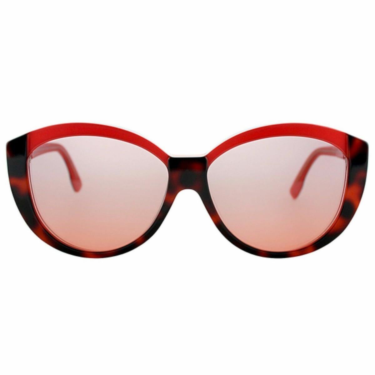 Fendi FS5261-212 Women`s Orange-havana Coral Pink Cateye Sunglasses