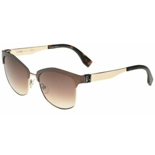 Fendi FF0051/S-MOCCC Unisex Clubmaster Brown/havana/gold Sunglasses