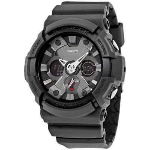 Casio G-shock Black Dial Resin Men`s Watch GA201-1A - Dial: Black, Band: Black, Bezel: Black