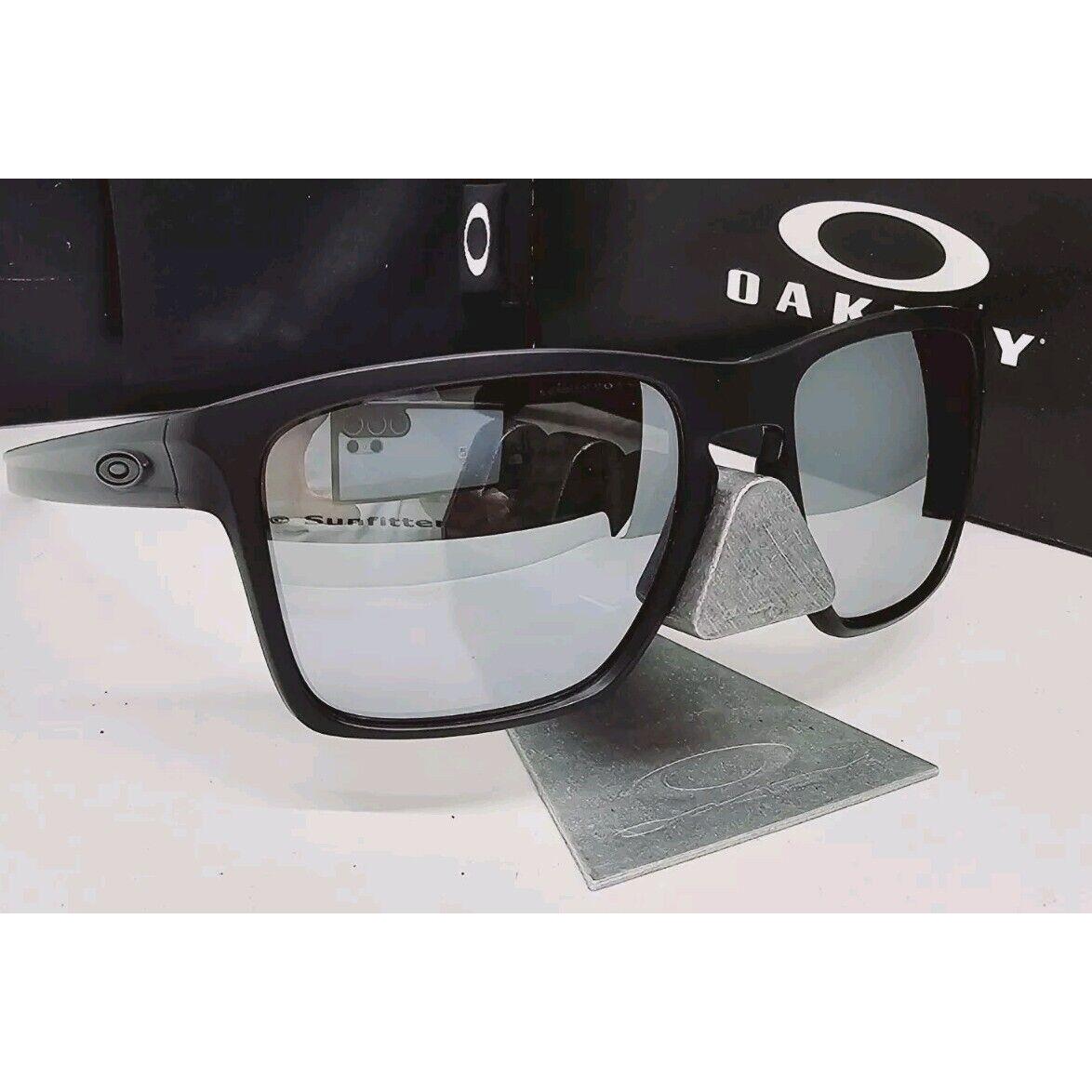 Custom Oakley Blackout Sliver XL + Aftermarket Chrome Polarized Sunglasses