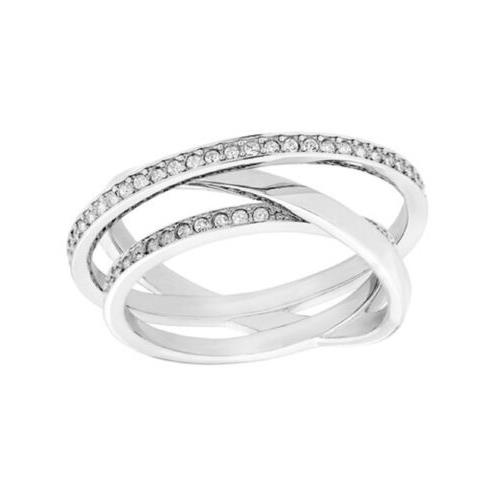 Swarovski Spiral Silver Size 8 Rings 5106543