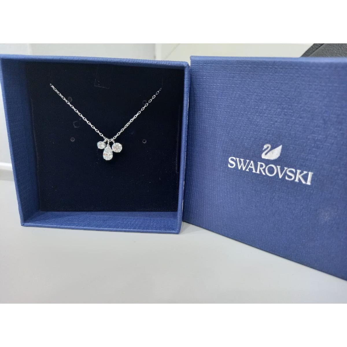 Swarovski 5571077 Attract Feminine White Rhodium Plating Necklace