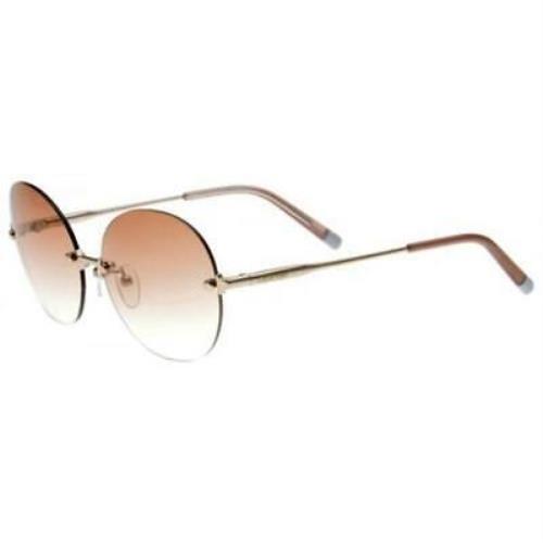 Calvin Klein CK2154SA-717 Round Rose Gold Sunglasses with Case