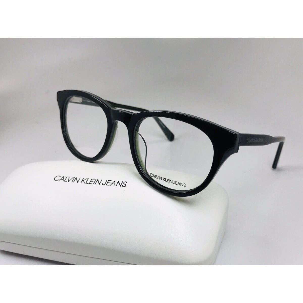 Calvin Klein Jean CKJ19513 075 Black Stone Eyeglasses 51mm with Case