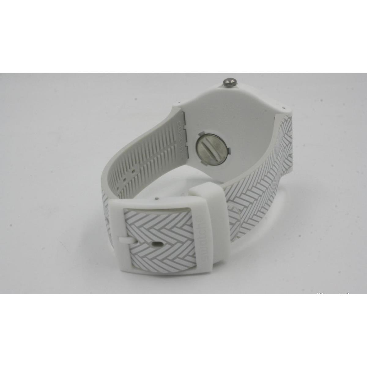 Swatch Originals White Glove Silicone Watch 41mm SUOW131