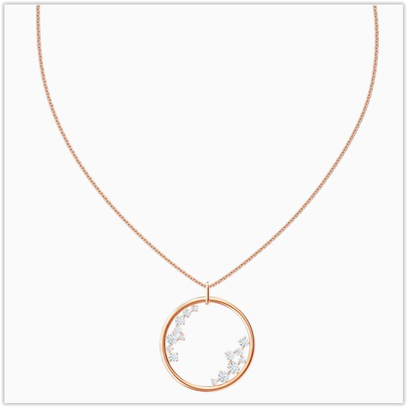 Swarovski North Pendant White Rose-gold Tone Plated 5487069