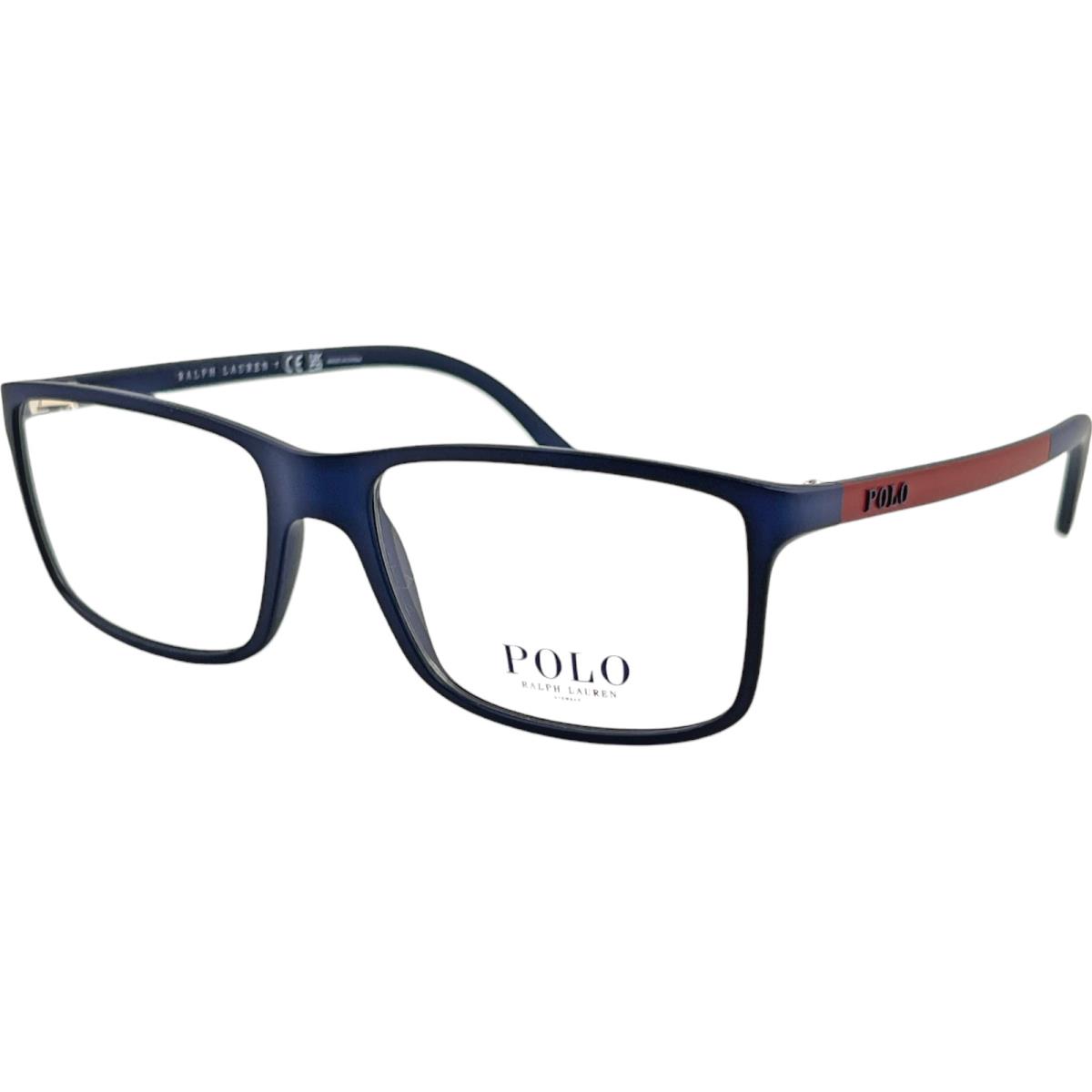 Polo Ralph Lauren PH2126 Mens Plastic Eyeglass Frame 5506 Matte Blue 55-16