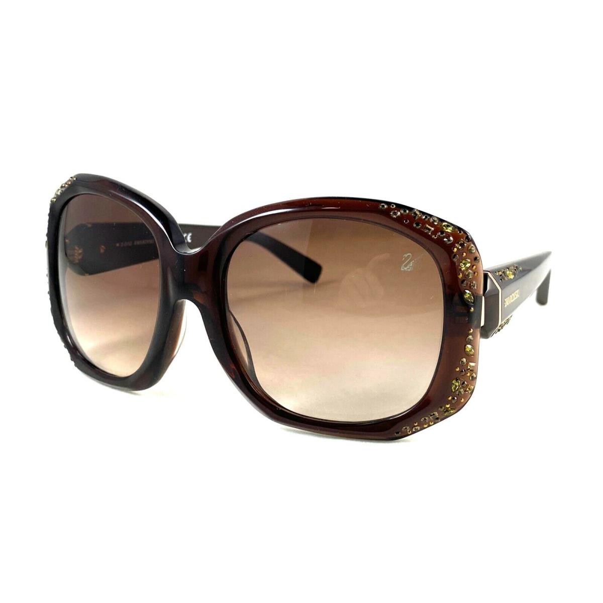 Swarovski Carma SW 42 48F Brown Sunglasses 57-18-135