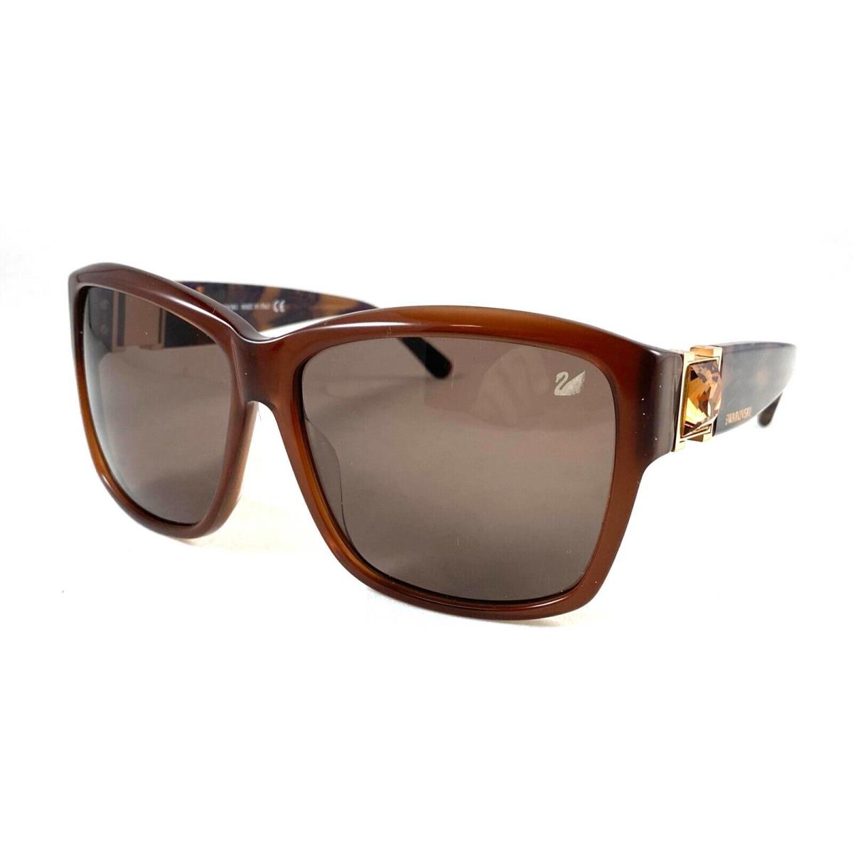 Swarovski Bling SW 20 45E Brown Sunglasses 59-13-130