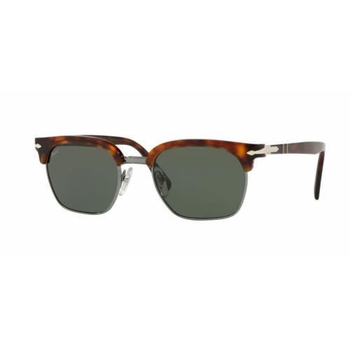 Persol Tailoring ED Sunglasses PO3199S 24/31 Havana Frame Green Lens 53MM ST